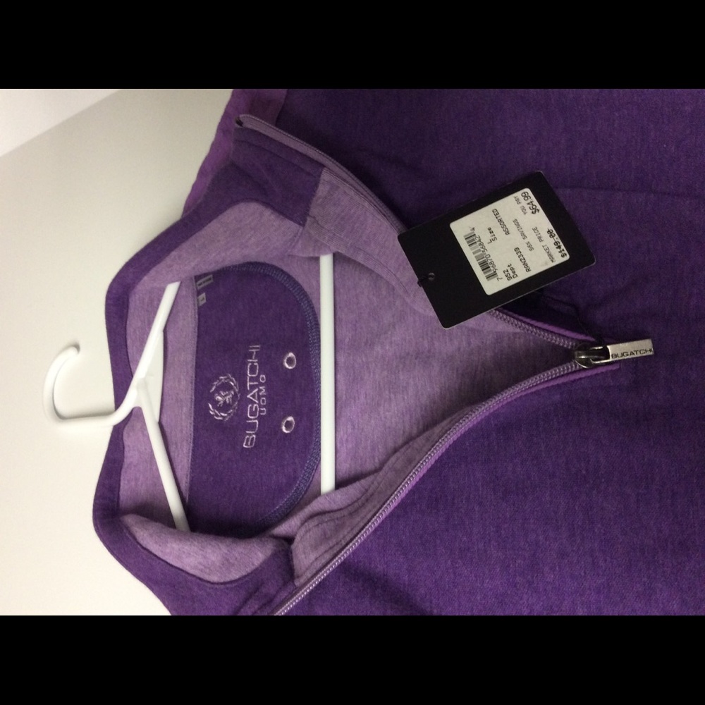 Bugatchi Half Zipper Jersey Pullover